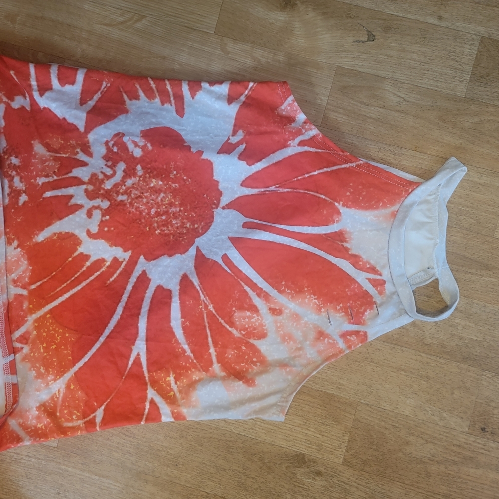 Flower Boho Print Halter Tank